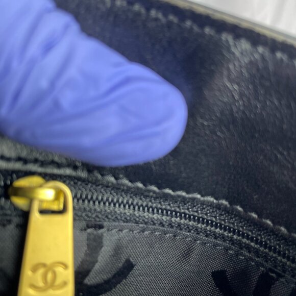 Chanel Triple Coco Mini Tote Handbag - Black Enamel, Made in Italy - Picture 12 of 16